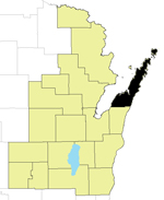 Door County Locator Map