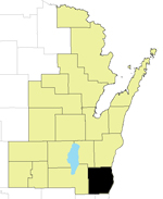 Sheboygan County Locator Map